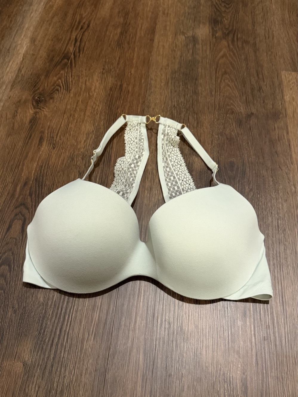 Victoria’s Secret Light Mint Lace Racerback Bra 34C